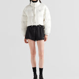 Re-Nylon cropped convertible down jacket