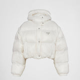 Re-Nylon convertible cropped down jacket