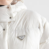 Re-Nylon convertible cropped down jacket