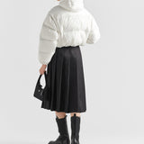 Re-Nylon convertible cropped down jacket