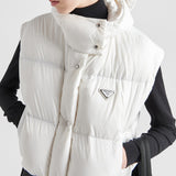 Re-Nylon convertible cropped down jacket