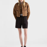 Light Re-Nylon cropped jacket