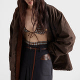 Canvas blouson jacket