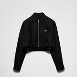 Re-Nylon cropped blouson jacket