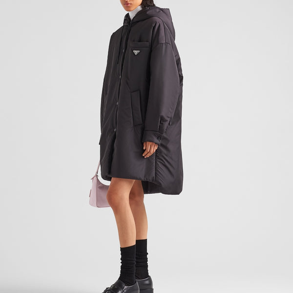Oversized light Re-Nylon raincoat