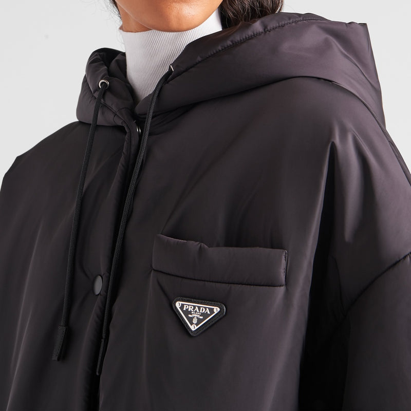 Oversized light Re-Nylon raincoat