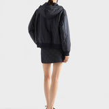 Lightweight Re-Nylon hooded blouson jacket