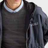 Lightweight Re-Nylon hooded blouson jacket