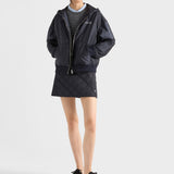 Lightweight Re-Nylon hooded blouson jacket