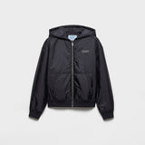 Lightweight Re-Nylon hooded blouson jacket