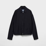 Kid mohair blouson jacket