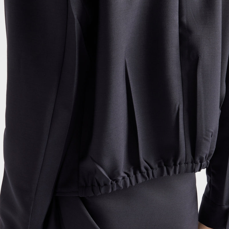 Kid mohair blouson jacket