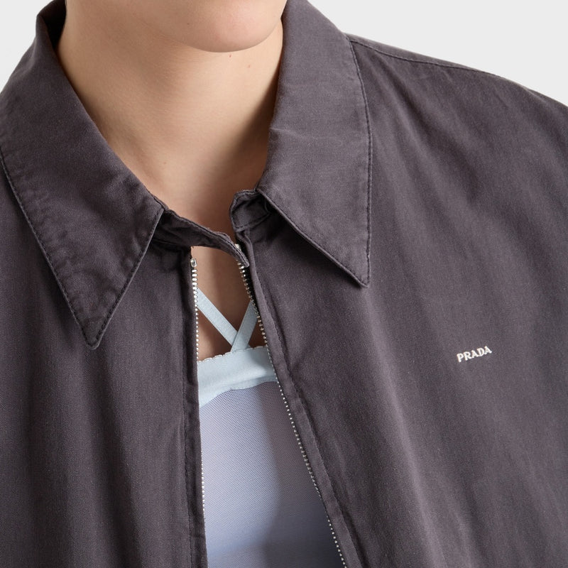 Old gabardine blouson jacket