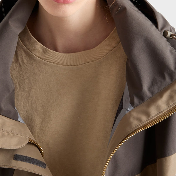 Technical fabric blouson jacket