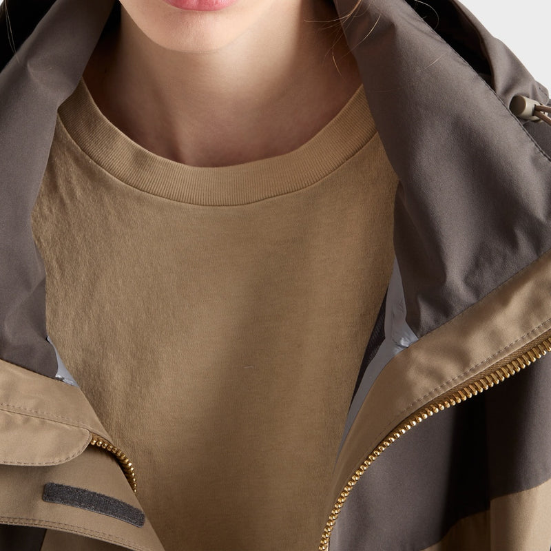 Technical fabric blouson jacket
