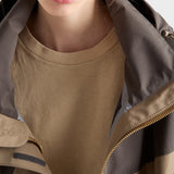 Technical fabric blouson jacket