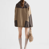 Technical fabric blouson jacket