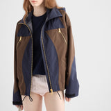 Technical fabric blouson jacket