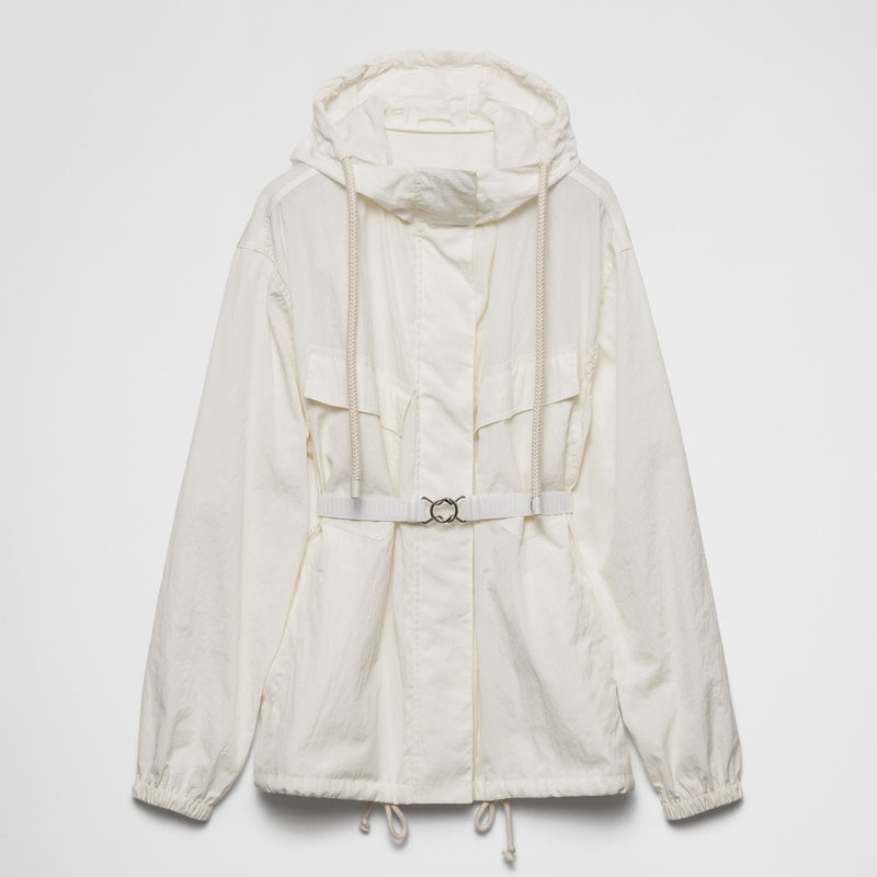 Technical pongé blouson jacket