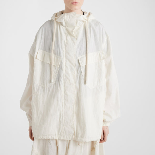 Technical pongé blouson jacket