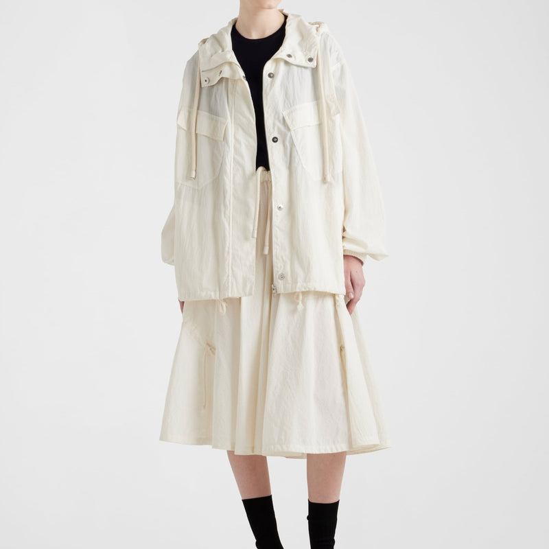 Technical pongé blouson jacket