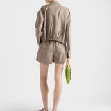 Mouliné wool blouson jacket