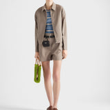 Mouliné wool blouson jacket