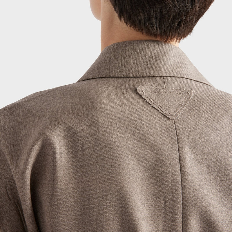 Mouliné wool blouson jacket