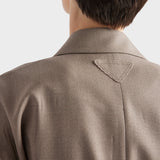 Mouliné wool blouson jacket