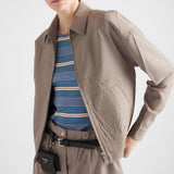 Mouliné wool blouson jacket