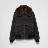 Canvas blouson jacket