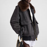 Canvas blouson jacket