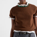 Wool and cashmere crew-neck sweater
