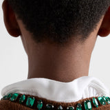 Wool and cashmere crew-neck sweater