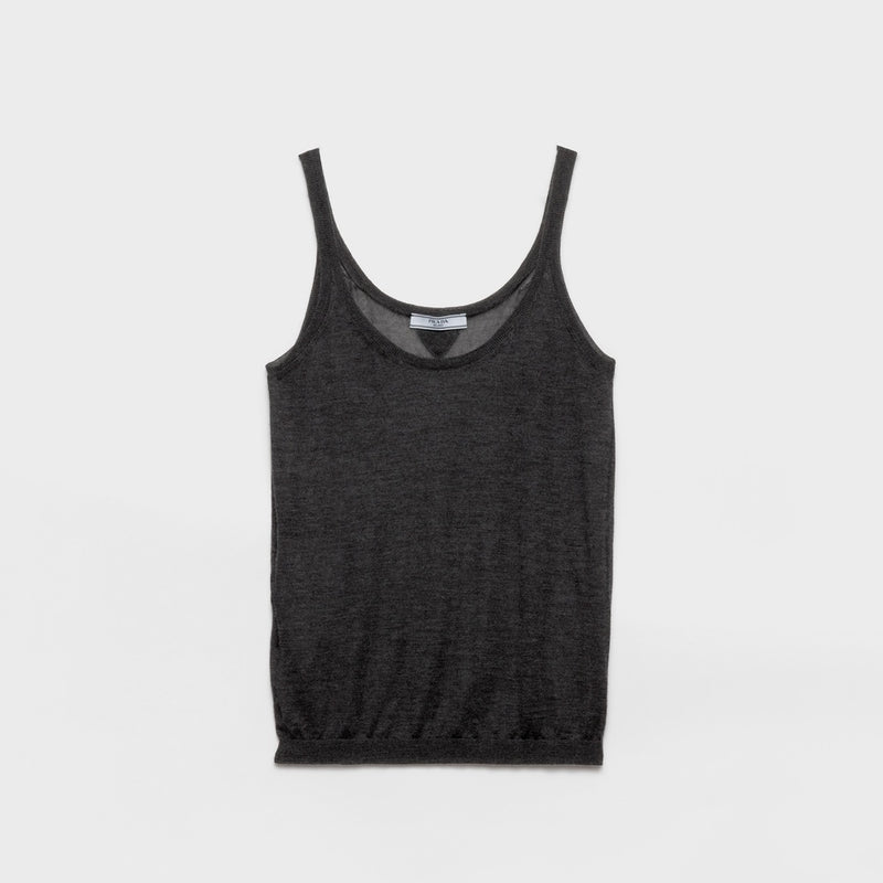 Cashmere and silk tank top