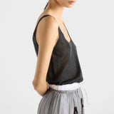 Cashmere and silk tank top