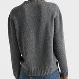 Cashmere and wool Prada logo crew-neck sweater