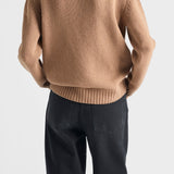 Cashmere and wool Prada logo crew-neck sweater