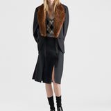 Argyle knit cashmere top