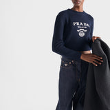 Wool and cashmere crew-neck sweater