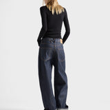 Superfine wool crew-neck sweater