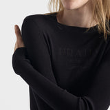 Superfine wool crew-neck sweater