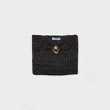 Wool and cashmere bandeau top with brooch