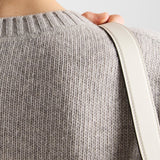 Wool and cashmere crew-neck sweater