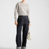 Wool and cashmere crew-neck sweater