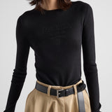 Superfine wool crew-neck sweater