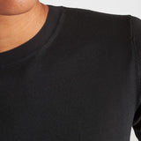 Worsted wool crew-neck sweater