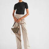 Worsted wool crew-neck sweater