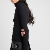 Superfine wool turtleneck sweater