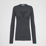 Superfine wool crew-neck sweater